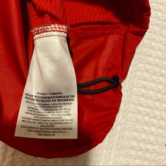 Nike Ole Miss Rebels Men Red Large Storm Fit Pull Over Windbreaker Jacket - Picture 9 of 10